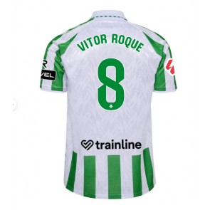 Billiga Real Betis Vitor Roque #8 Hemmatröja 2024-25 Kortärmad